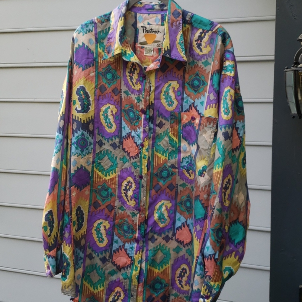 Ladies silk shirt